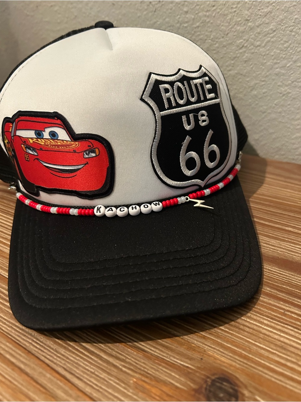 Lightning McQueen Custom Trucker Hat